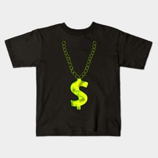 Dollar Chain Symbol Shirt Design Gift Kids T-Shirt